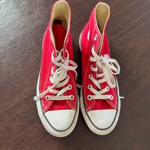 Converse Kids Red High-Top Sneakers.
Chuck Taylor